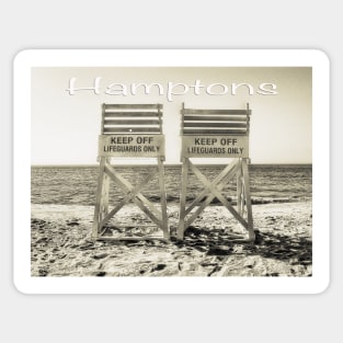 Lifeguard stand in the hamptons Sticker